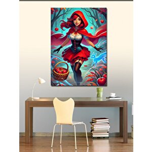 Kanvas Tablo Kırmızı Başlıklı Kız 70x100 cm