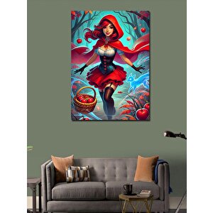 Kanvas Tablo Kırmızı Başlıklı Kız 50x70 cm