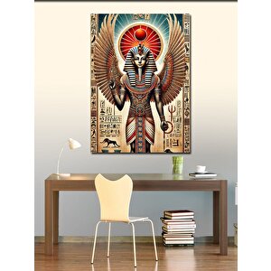 Kanvas Tablo Firavun Ve Piramit Deseni 50x70 cm