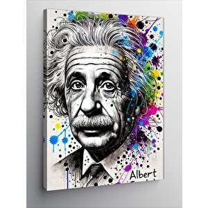 Kanvas Tablo Albert Einstein Portresi 100x140 cm