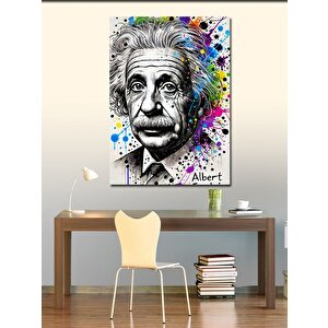 Kanvas Tablo Albert Einstein Portresi 100x140 cm