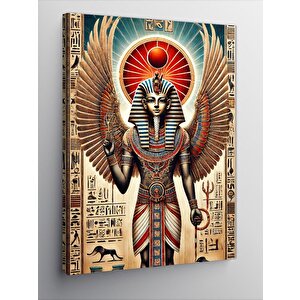 Kanvas Tablo Firavun Ve Piramit Deseni 70x100 cm