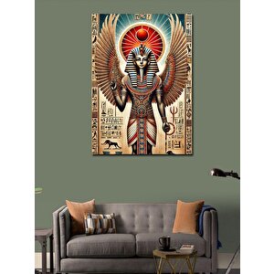 Kanvas Tablo Firavun Ve Piramit Deseni 70x100 cm