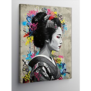 Kanvas Tablo Japon Geisha Portresi 100x140 cm