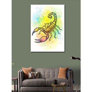 Kanvas Tablo Suluboya Akrep Tasarımı 100x140 cm