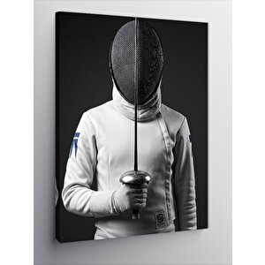 Kanvas Tablo Eskrim Sporcusu Minimalist Tasarım 100x140 cm
