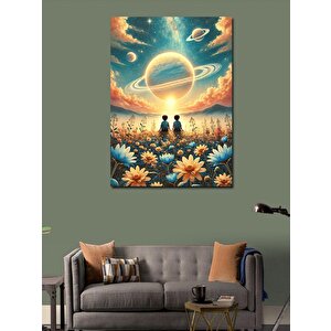 Kanvas Tablo Büyülü Gezegen Manzarası 100x140 cm