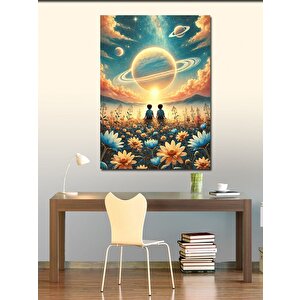 Kanvas Tablo Büyülü Gezegen Manzarası 70x100 cm
