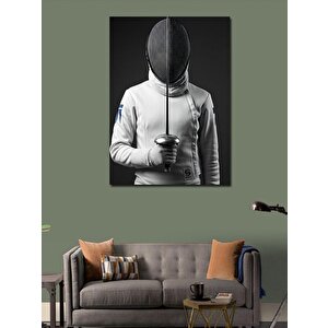 Kanvas Tablo Eskrim Sporcusu Minimalist Tasarım 70x100 cm