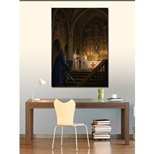 Kanvas Tablo Gotik Katedralde Sahnelenmiş Tören 70x100 cm