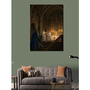 Kanvas Tablo Gotik Katedralde Sahnelenmiş Tören 70x100 cm