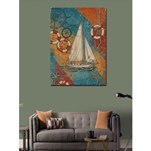 Kanvas Tablo Eski Zamanlardan Yelkenli 70x100 cm