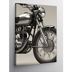Kanvas Tablo Retro Motosiklet Tasarımı 70x100 cm