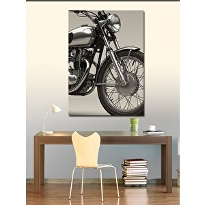 Kanvas Tablo Retro Motosiklet Tasarımı 70x100 cm
