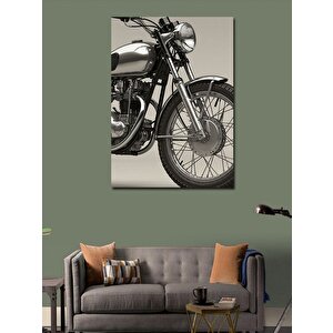 Kanvas Tablo Retro Motosiklet Tasarımı 70x100 cm