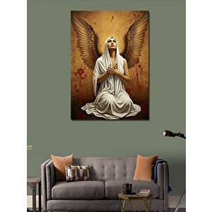 Kanvas Tablo Kanatlı Kadın Çizimi 100x140 cm