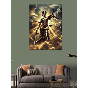 Kanvas Tablo Adalet Heykeli 100x140 cm