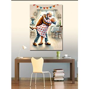 Kanvas Tablo Büyükbaba Ve Eş Sevgisi 70x100 cm