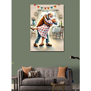 Kanvas Tablo Büyükbaba Ve Eş Sevgisi 70x100 cm