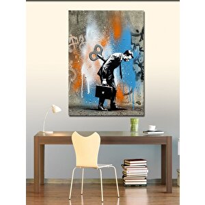 Kanvas Tablo Kurmalı Adam Figürü 100x140 cm