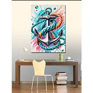 Kanvas Tablo Çapa Ve Deniz Motifi 70x100 cm