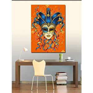 Kanvas Tablo Renkli Maske Sanatı 50x70 cm