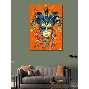 Kanvas Tablo Renkli Maske Sanatı 50x70 cm