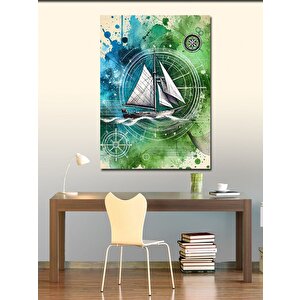 Kanvas Tablo Denizde Yelkenli 100x140 cm