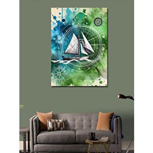 Kanvas Tablo Denizde Yelkenli 100x140 cm