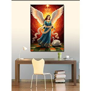 Kanvas Tablo Melek Ve Işık Figürü 100x140 cm