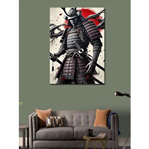 Kanvas Tablo Samuray Zırhı Ve Kılıç 100x140 cm