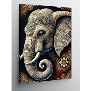 Kanvas Tablo Desenli Fil Sanatı 70x100 cm