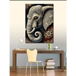Kanvas Tablo Desenli Fil Sanatı 70x100 cm