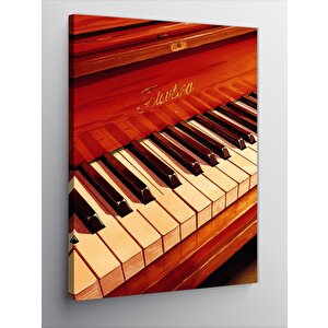 Kanvas Tablo Kırmızı Piyano Tuşları 70x100 cm