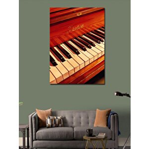 Kanvas Tablo Kırmızı Piyano Tuşları 70x100 cm