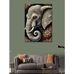 Kanvas Tablo Desenli Fil Sanatı 100x140 cm