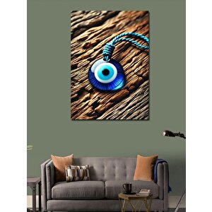 Kanvas Tablo Nazar Boncuğu Detayı 70x100 cm