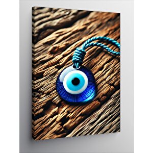 Kanvas Tablo Nazar Boncuğu Detayı 100x140 cm