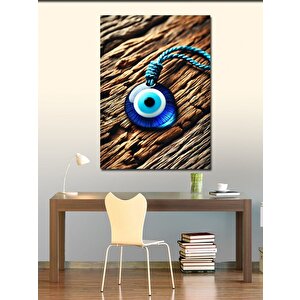 Kanvas Tablo Nazar Boncuğu Detayı 100x140 cm