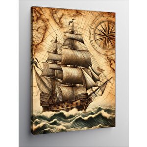 Kanvas Tablo Eski Yelkenli Gemisi 100x140 cm