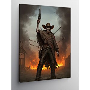 Kanvas Tablo Western Kovboyu 70x100 cm
