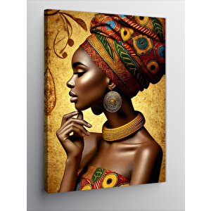 Kanvas Tablo Afrikalı Kadın 70x100 cm