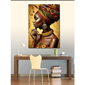 Kanvas Tablo Afrikalı Kadın 70x100 cm