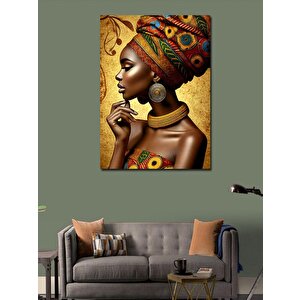 Kanvas Tablo Afrikalı Kadın 70x100 cm