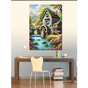 Kanvas Tablo Sulak Değirmen Manzarası 70x100 cm