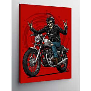 Kanvas Tablo Motosikletli Asi Adam 50x70 cm
