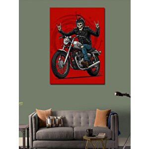 Kanvas Tablo Motosikletli Asi Adam 50x70 cm