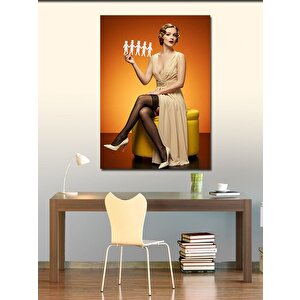 Kanvas Tablo Kadın Ve Origami 70x100 cm