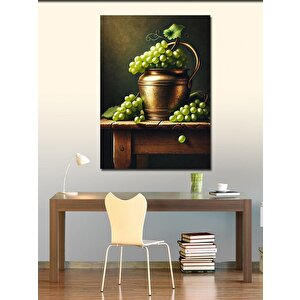 Kanvas Tablo Üzüm Kovası Ve Doğanın Bereketi 100x140 cm