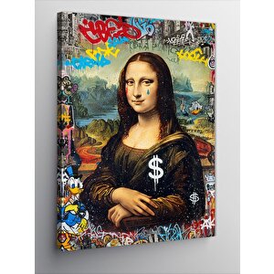 Kanvas Tablo Dolar Mona Lisa 50x70 cm